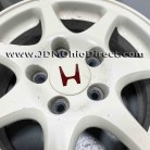 JDM EK9 Civic Type R White 5 Lug Wheels